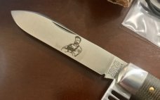 Great Eastern Cutlery Tidioute #152221 Urban Jack, OD Green Canvas Handle, W/ Sheath, New (GEC 15) 