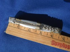 Large FOLDING KNIFE.  POCKET KNIFE with cork screw & WITH CASE. Nice File work on back