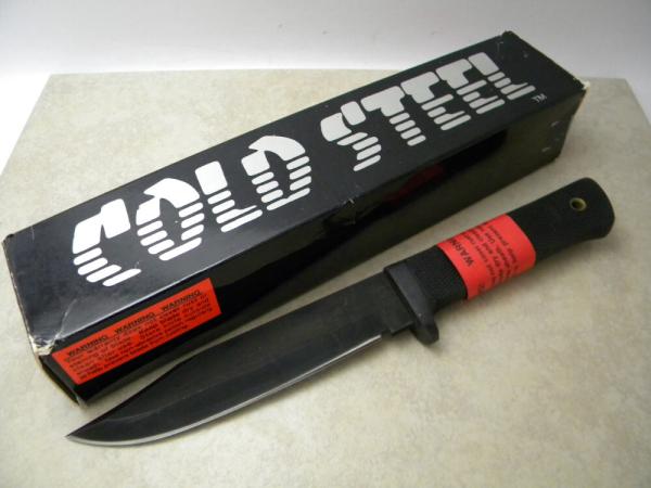 Cold Steel 38C SRK Fixed Blade Survival/Rescue Knife NIB w/Nylon Sheath and Box