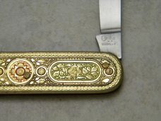 Coles NY Germany Ornate Engraved Lobster Knife.