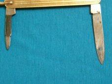 VINTAGE RICHARDSON GERMANY R14K FOLDING POCKET WATCH FOB RAILROAD KNIFE KNIVES OLD