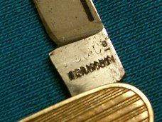 VINTAGE RICHARDSON GERMANY R14K FOLDING POCKET WATCH FOB RAILROAD KNIFE KNIVES OLD