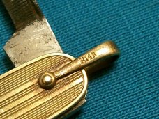 VINTAGE RICHARDSON GERMANY R14K FOLDING POCKET WATCH FOB RAILROAD KNIFE KNIVES OLD