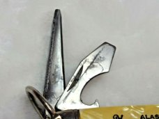 Vintage IMPERIAL USA PROV. R.I "ALASKA ADVERTISING" 4 BLADE CAMP KNIFE