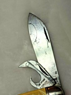 Vintage IMPERIAL USA PROV. R.I "ALASKA ADVERTISING" 4 BLADE CAMP KNIFE