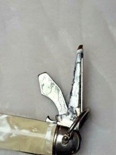 Vintage IMPERIAL USA PROV. R.I "ALASKA ADVERTISING" 4 BLADE CAMP KNIFE