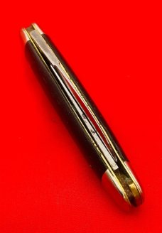 Vintage H BOKER & CO’S IMPROVED CUTLERY Double End Jumbo Jack Pocket Knife Ebony c.1869-1920’s