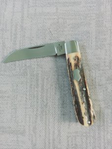 TA Davison Lambsfoot Swayback Jack Knife,NEW,3 3/4",Sambar Stag...jeweled liners .CTS-xhp..#2087