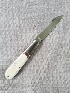 K'roo Custom Giraffe Bone Spear Barlow..3.75..slip..coa...rwl34..filework..liners..spacers...fluted 