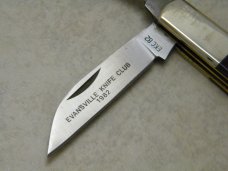 Parker Cut Co 1982 Evansville Knife Club Micarta Barlow Knife in Box