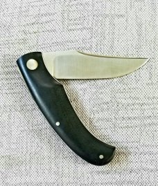 Rhidian Petite French Connection...4"..Black Linen Micarta and  cpm154..Canadian maker seldom seen 