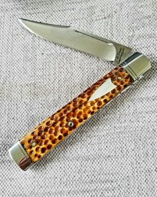 D.R.Davis Doctor Clip Custom..AEB-L .jigged giraffe bon...Fileworked..Jewel liners...MOP shield..4"