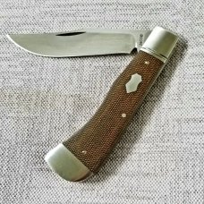 Phil Jacob Arkansas Hunter..4.5..Micarta and Cpm154...Fluted Bolsters...Integras are end caps