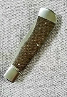 Phil Jacob Arkansas Hunter..4.5..Micarta and Cpm154...Fluted Bolsters...Integras are end caps