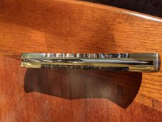 Custom Buck 110 knife with gorgeous Mammoth Tooth *Unused / Mint / One owner