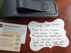 Custom Buck 110 knife with gorgeous Mammoth Tooth *Unused / Mint / One owner