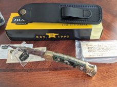 Buck 110 folding hunter Custom Ghostown 1 of 1 *Unused / Mint 