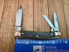 Henckels By Boker Dark Green Pin Feather Jigged Bone Whittler 