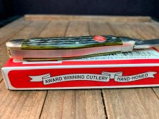 Henckels By Boker Dark Green Pin Feather Jigged Bone Whittler 