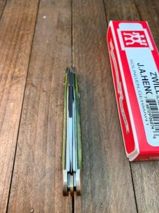 Henckels By Boker Dark Green Pin Feather Jigged Bone Whittler 