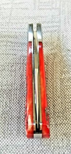 Adam Vigil Custom Mini Lanny..3.5"..Cpm154..Culpeper Jigged bone scales...with custom slip 