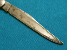 ANTIQUE VINTAGE UK&R FOLDING POCKET TOOTHPICK TICKLER FISH UTICA KNIFE RAZOR KNIVES OLD
