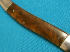 ANTIQUE VINTAGE UK&R FOLDING POCKET TOOTHPICK TICKLER FISH UTICA KNIFE RAZOR KNIVES OLD