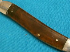 ANTIQUE VINTAGE UK&R FOLDING POCKET TOOTHPICK TICKLER FISH UTICA KNIFE RAZOR KNIVES OLD