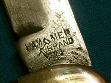 ANTIQUE VINTAGE HAMMER BRAND USA NEW YORK KNIFE CO FOLDING POCKET TOOTHPICK TICKLER FISH KNIVES OLD