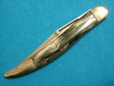 ANTIQUE VINTAGE HAMMER BRAND USA NYK CO FOLDING POCKET TOOTHPICK TICKLER FISH KNIFE KNIVES OLD