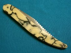 VINTAGE USA COLONIAL PROV RI FANCY HANDLE FOLDING POCKET TOOTHPICK TICKLER FISH KNIFE KNIVES OLD