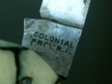 VINTAGE USA COLONIAL PROV RI FANCY HANDLE FOLDING POCKET TOOTHPICK TICKLER FISH KNIFE KNIVES OLD