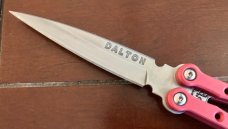 Rare Dalton Red Devil Balisong Knife, Rob Dalton Combat Cutlery (DCC) 1 Of 14 