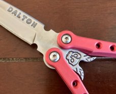 Rare Dalton Red Devil Balisong Knife, Rob Dalton Combat Cutlery (DCC) 1 Of 14 