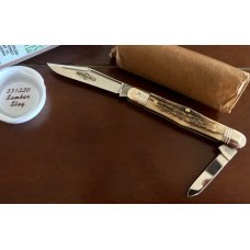 Great Eastern Cutlery Tidioute #331220 Conductor, Nice Sambar Stag Handle, New (GEC 33)