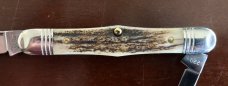 Great Eastern Cutlery Tidioute #331220 Conductor, Nice Sambar Stag Handle, New (GEC 33) 
