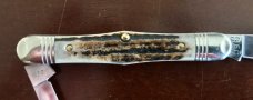 Great Eastern Cutlery Tidioute #331220 Conductor, Nice Sambar Stag Handle, New (GEC 33) 