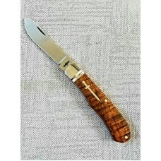 Kabisch Drop Point Trapper. Exotic Koa Wood scales and 01 Tool steel..3.75" closed. Stunning piece