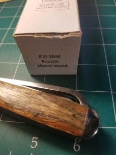 SCHATT & MORGAN #10 MARVEL WOOD ROOSTER RARE KNIFEL W/ BOX