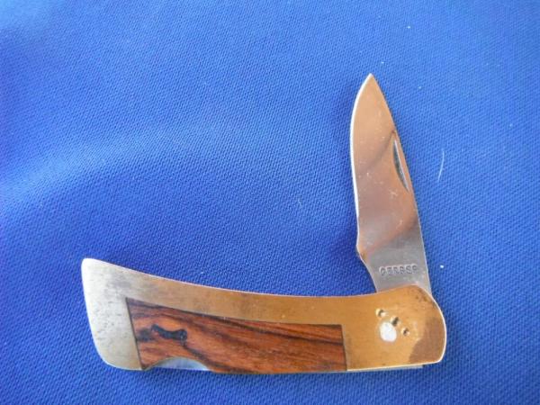 Gerber Portland, OR 97223 USA  Folding lock-back Knife. HARDWOOD SCALES  MADE IN THE USA!!!