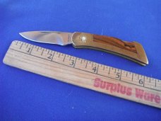 Gerber Portland, OR 97223 USA  Folding lock-back Knife. HARDWOOD SCALES  MADE IN THE USA!!!