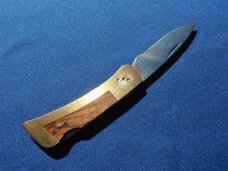 Gerber Portland, OR 97223 USA  Folding lock-back Knife. HARDWOOD SCALES  MADE IN THE USA!!!