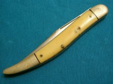 VINTAGE ULSTER SS94 USA TRAPPER FOLDING POCKET TOOTHPICK TICKLER KNIFE KNIVES OLD SHEATH