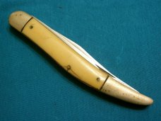 VINTAGE ULSTER SS94 USA USA TRAPPER FOLDING POCKET TOOTHPICK TICKLER KNIFE KNIVES OLD SHEATH