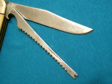 VINTAGE ULSTER SS94 USA USA TRAPPER FOLDING POCKET TOOTHPICK TICKLER KNIFE KNIVES OLD SHEATH