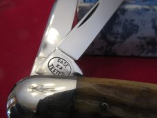 Case Classic 1990  Anglo Saxon Whittler Green Bone Pattern # 6391