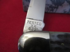 Case Classic 1990  Anglo Saxon Whittler Green Bone Pattern # 6391
