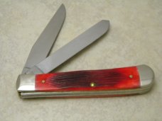 Case XX USA 2010 Barnboard Bone 6254 JOHN WAYNE Trapper Knife NIB