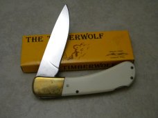 Parker Cut Co Bone "The Timberwolf" Lockback Knife in Box