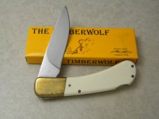 Parker Cut Co Bone "The Timberwolf" Lockback Knife in Box